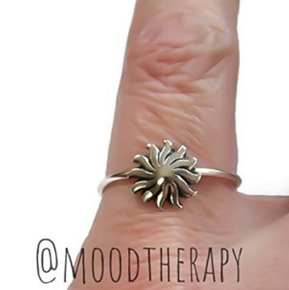 Sterling Silver Tribal Ring, size 7 - Picture 2 of 6